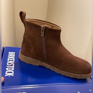 Birkenstock Melrose Suede Boot Espresso size 38 USA 7 NIB
